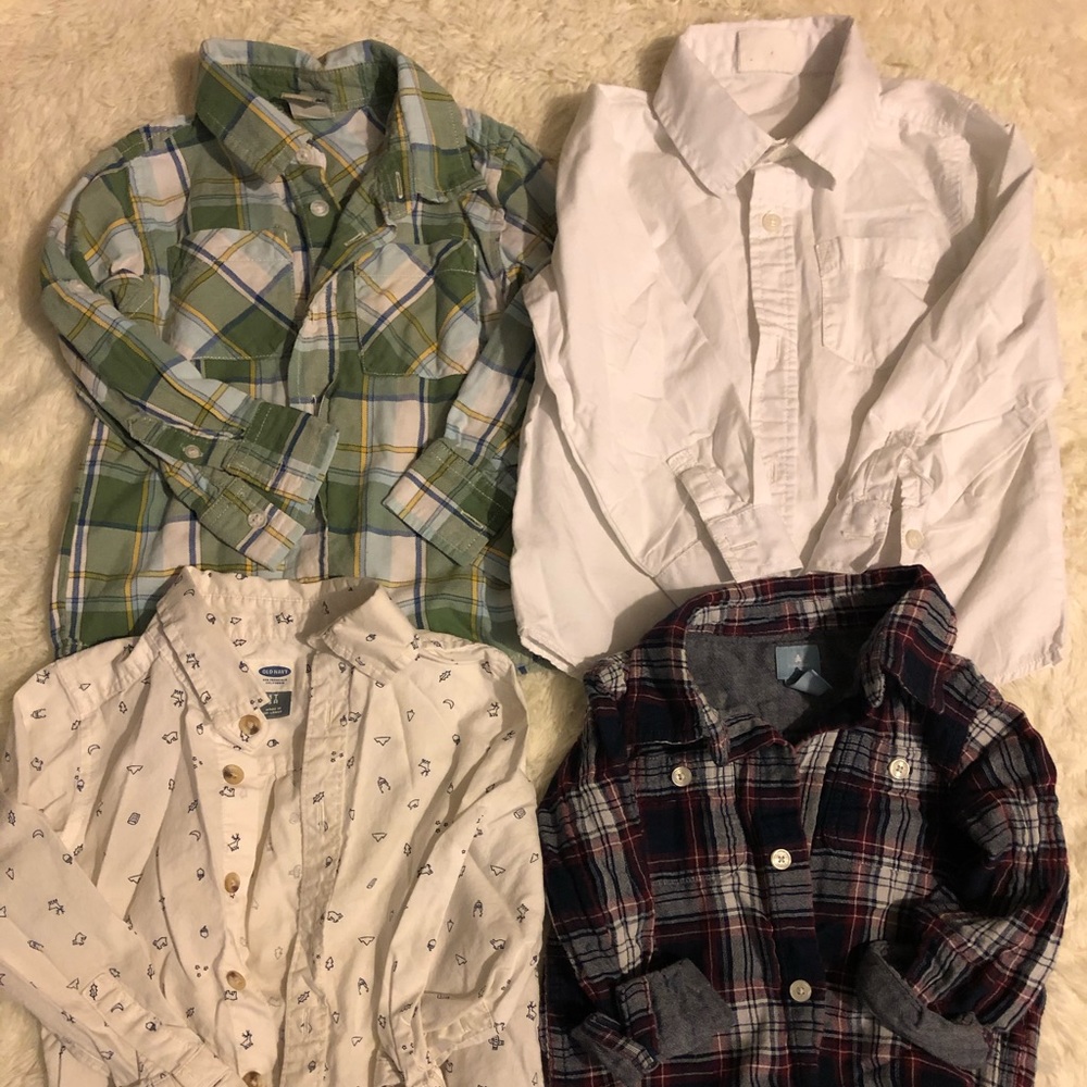 Boy 3t button ups bundle